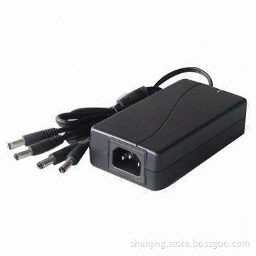CCTV Camera Power Supply, 60W Adapters, 12V/5A for Integrated CCTV Monitor